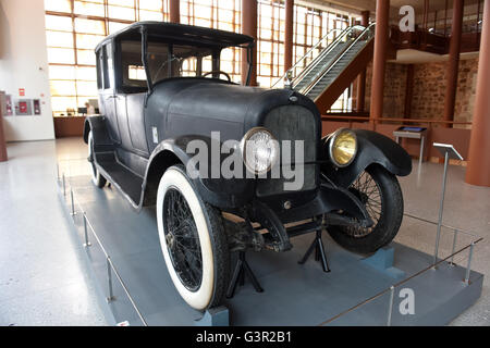 La voiture automobile Marmon 34 véhicule dans lequel l'espagnol leader politique et trois fois premier ministre Eduardo Dato a été tué dans Banque D'Images