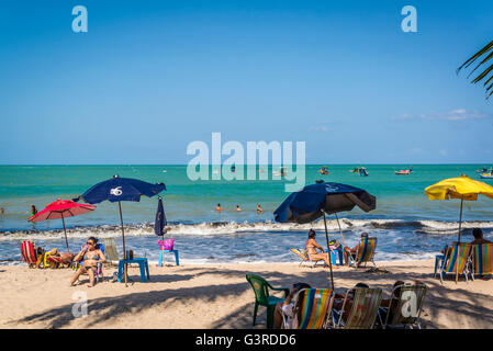 Plage, Maceio, Alagoas, Brésil Banque D'Images