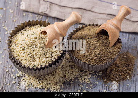 Farine sans gluten et graines Banque D'Images