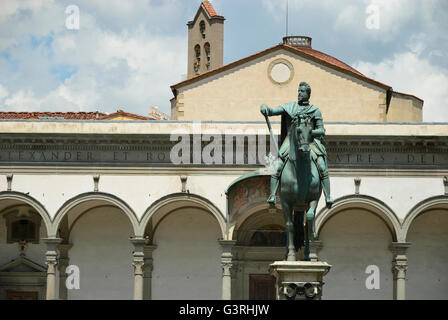 L'Ospedale degli Innocenti, Hôpital des Innocents, est un bâtiment historique à Florence, Italie. Banque D'Images