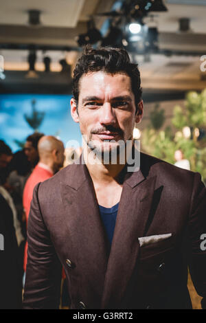 David Gandy assistant à Belstaff SS17 Présentation à Londres Collections Hommes Banque D'Images