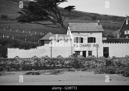 La sardine Inn remonte à 1336 et est sur l'île de Burgh, ensemble avec l'hôtel, connu pour sa liaison avec Agatha Christ Banque D'Images