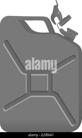 Le gaz peut sur un fond blanc. Illustration de Vecteur