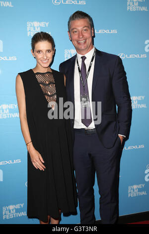 Sydney, Australie. 14 juin 2016. Les célébrités sont arrivés sur le tapis rouge à la 63ème Festival du film de Sydney pour le messie, première mondiale suivie par le sang père, Australian Premiere. Sur la photo : L'actrice Sara Wiseman. Crédit : Richard Milnes/Alamy Live News Banque D'Images