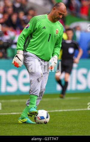 Gabor Kiraly (Hongrie) ; 14 juin 2016 - Football : UEFA Euro France 2016, Groupe F, l'Autriche 0-2 la Hongrie au Nouveau Stade de Bordeaux, Bordeaux, France. Credit : aicfoto/AFLO/Alamy Live News Banque D'Images