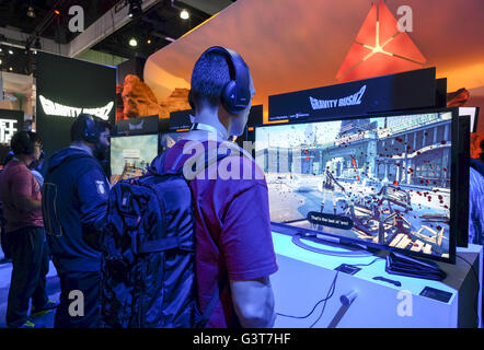 Los Angeles, Californie, USA. 14 Juin, 2016. 2016 L'Electronic Entertainment Expo (E3) se tiendra au Los Angeles Convention Center le 14 juin 2016. Ringo : crédit Chiu/ZUMA/Alamy Fil Live News Banque D'Images