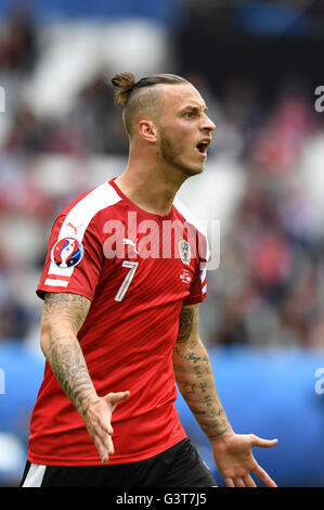 Balazs Dzsudzsak (Hongrie) ; 14 juin 2016 - Football : UEFA Euro France 2016, Groupe F, l'Autriche 0-2 la Hongrie au Nouveau Stade de Bordeaux, Bordeaux, France. Credit : aicfoto/AFLO/Alamy Live News Banque D'Images