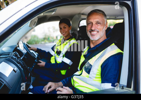 Portrait d'ambulanciers Banque D'Images