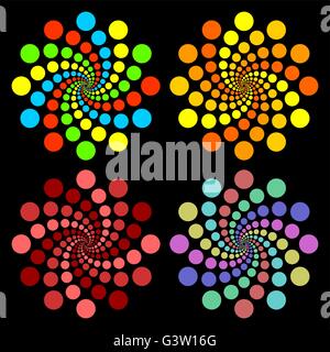 Les cercles de couleur. Illustration de Vecteur