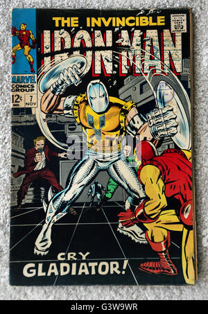 De l'Invincible Iron Man Comics Marvel Vintage Banque D'Images