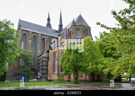 Rostock - Cathédrale St Mary's Church - dans le Nord de l'Allemagne Banque D'Images