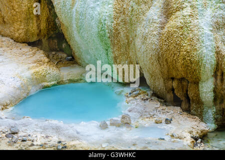 Thermes de San Filippo en Val D'Orcia, Italie Banque D'Images