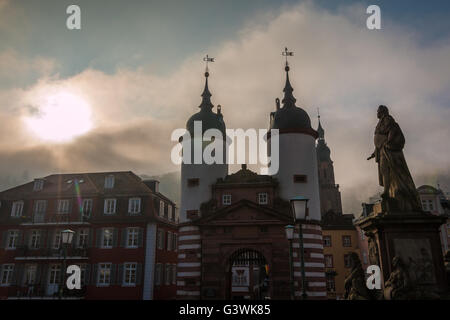 La porte à Hiedelberg en Allemagne Banque D'Images