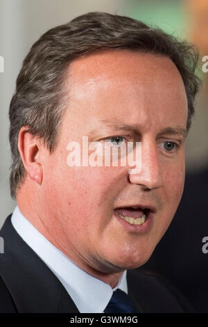 L'ancien Premier ministre britannique David Cameron Banque D'Images