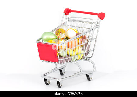 Oeufs dans le panier Banque D'Images