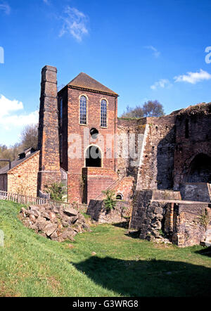 Moteur soufflage house et les hauts fourneaux au Blists Hill Victorian Town, Madeley, Telford, Shropshire, Angleterre, Royaume-Uni, Europe. Banque D'Images