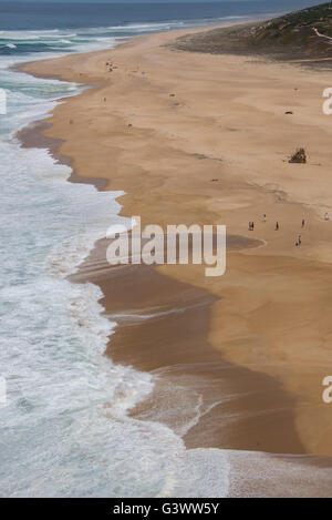 L'Europe, Portugal, Estremadura Région, district de Leiria, Nazarè,beach Banque D'Images