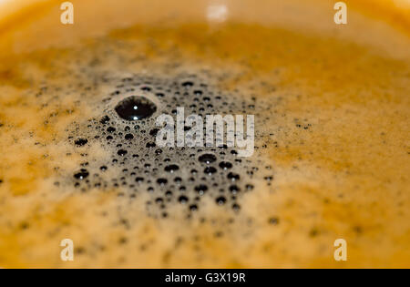 Vue de dessus d'une tasse de café expresso Banque D'Images