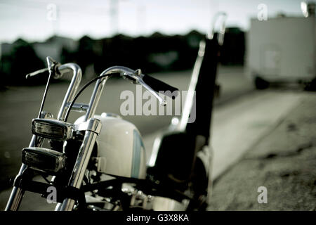 Harley Davidson 1968 Shovelhead chopper vintage Banque D'Images