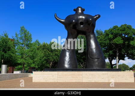 Joan Miro Sculpture, Kimbell Art Museum, Cultural District, Fort Worth, Texas, États-Unis Banque D'Images