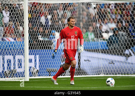 Lyon, France. 16 Juin, 2016. Andriy Pyatov (Ukraine) Banque D'Images