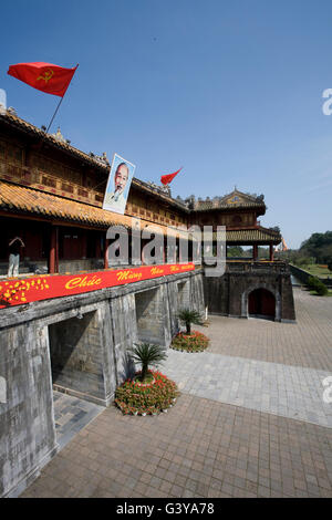 Meridian Gate, la citadelle de Hue, Vietnam, Asie du Sud, Asie Banque D'Images