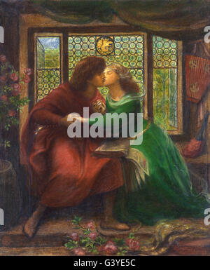 Dante Gabriel Rossetti - Paolo et Francesca da Rimini Banque D'Images