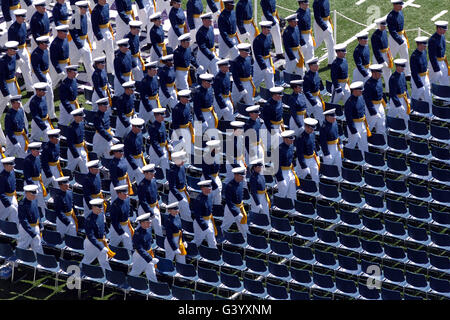 Les membres de l'US Air Force Academy. Banque D'Images