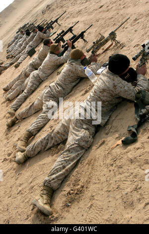 L'engagement de cibles marines pendant une période de dix jours de formation. Banque D'Images