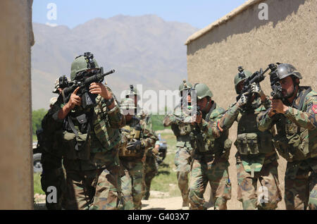 Les forces spéciales de l'Armée nationale afghane. Banque D'Images