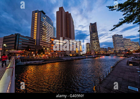 Skyline de Yokohama, Japon Banque D'Images