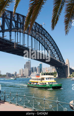 Sydney Harbour Bridge de Milsons Point, Sydney, New South Wales, Australia Banque D'Images