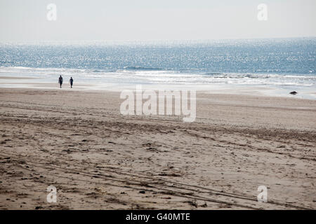 Plage, Playa de San Juan près de Rota, Costa de la Luz, Andalousie, Espagne, Europe Banque D'Images