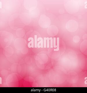 Bokeh Abstract circles design sur fond rouge, stock vector Illustration de Vecteur