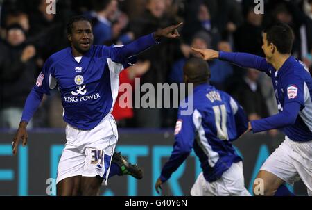 Football - FA Cup - Troisième round - Leicester City v Manchester City - Stade Walkers Banque D'Images