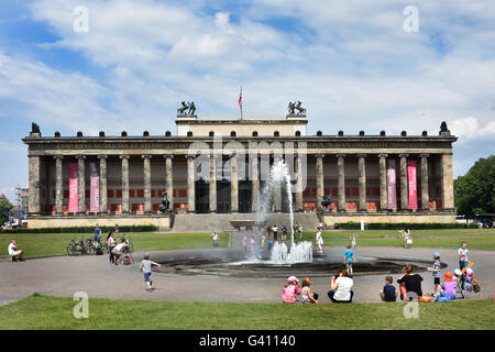 Altes Museum ( Musée ) Lustgarten sur Museumsinsel (île des Musées) à Berlin Allemagne Banque D'Images