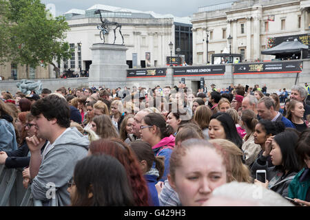 Trafalgar Square London,UK,18 juin 2016,West End Live a lieu à Trafalgar Square Londo Crédit : Keith Larby/Alamy Live News Banque D'Images