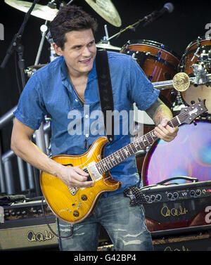 Indianapolis, Indiana, USA. 17 Juin, 2016. JOHN MAYER de morts et de l'entreprise effectue à Klipsch Music Center à Indianapolis, Indiana le 17 juin 2016. © Lora Olive/ZUMA/Alamy Fil Live News Banque D'Images