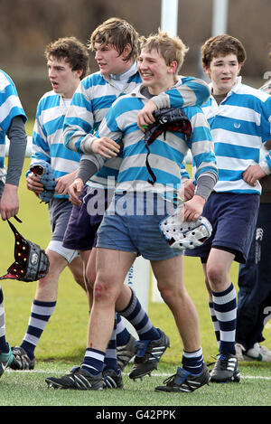 Rugby Union - Brewin Dauphins Semi finale - Edinburgh Academy v Hutchie - Murrayfield Banque D'Images