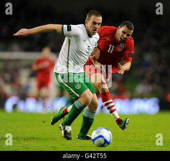 Football - Coupe des Nations Carling - République d'Irlande v Pays de Galles - Aviva Stadium Banque D'Images