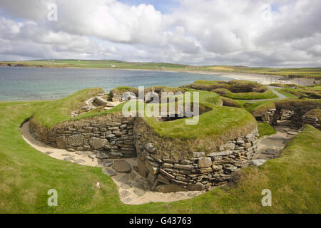 Skara Brae, site néolithique, Orkney, UK Banque D'Images