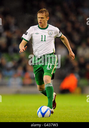 Football - Coupe des Nations Carling - République d'Irlande v Pays de Galles - Aviva Stadium Banque D'Images