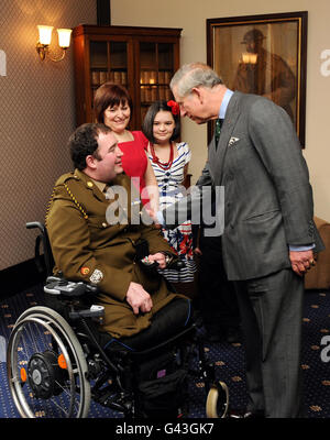 Couple royal visiter la caserne de Vauxhall Banque D'Images