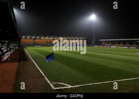 Cambridge United v Kidderminster Harriers - The R Costaings Abbey Stadium.Vue générale sur l'Abbey Stadium, stade du Cambridge United football Club Banque D'Images