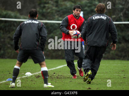 Rugby Union - RBS 6 Nations - Angleterre v Italie - Angleterre - Session de formation Pennyhill Park Banque D'Images