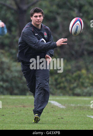 Rugby Union - RBS 6 Nations - Angleterre v Italie - Angleterre - Session de formation Pennyhill Park Banque D'Images