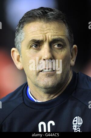 Soccer - FA Cup - quatrième tour Replay - Wigan Athletic v Bolton Wanderers - DW Stadium. Owen Coyle, directeur de Bolton Wanderers Banque D'Images