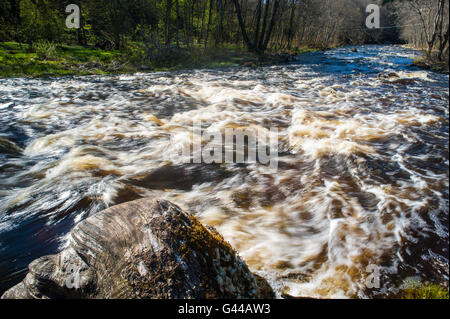 Avis de Jägala juga chute près de la ville de Tallinn, Estonie , Europe Banque D'Images