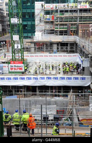 L'École Guildhall Hard Hat Prom Banque D'Images