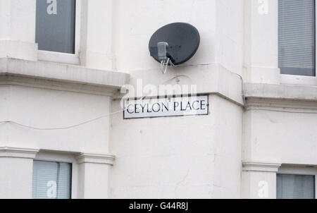 Couteau meurtre Eastbourne Banque D'Images